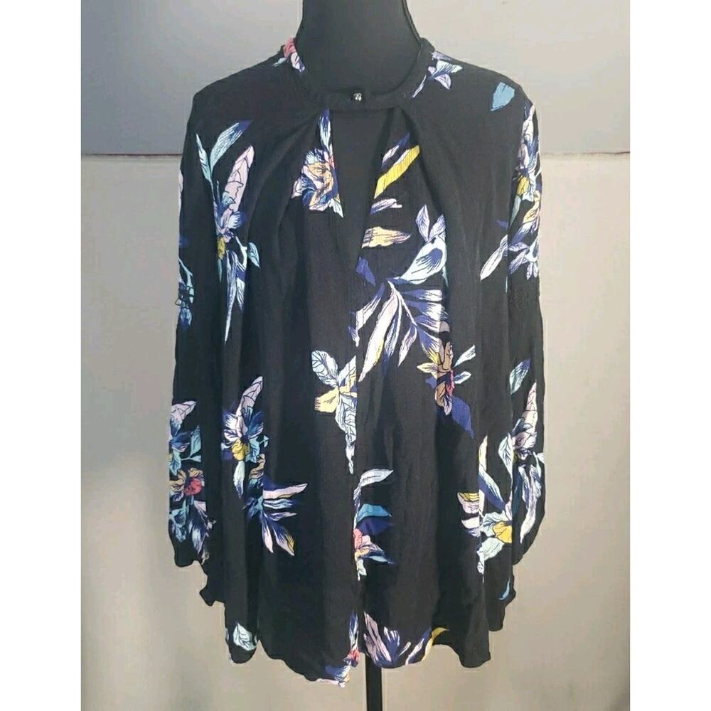 Free People XS Tree Swing Tunic Top Dress Night‎ Combo Floral Boho Festival